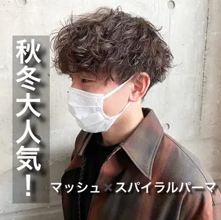 ショート パーマ指名率No1 メンズ特化ケイトのヘアスタイル