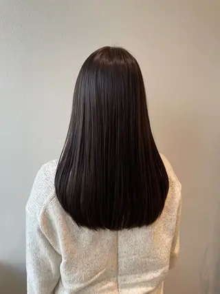 ロング カラー 木村 架音のヘアスタイル