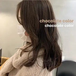 ロング カラー 外山 実咲のヘアスタイル