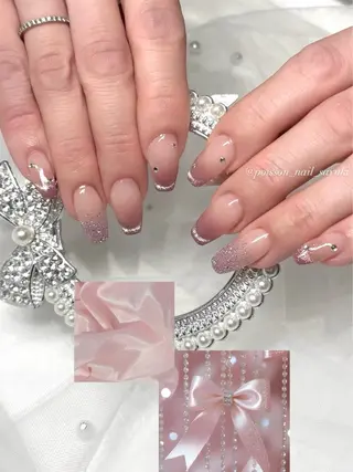 ネイル beauty salon  POISSON所属・SAYUKI/韓国 /ワンホン/キラキラのネイルデザイン