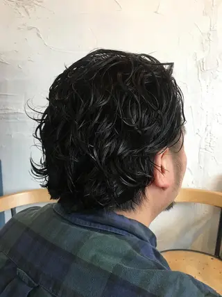 パーマ メンズ 松田 由紀子のヘアスタイル