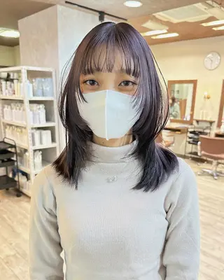 ミディアム カラー 高橋 みく/ minimのヘアスタイル