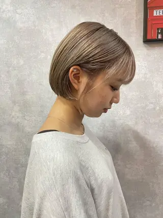 ショート C’LD hair  produce /シールドヘア所属・モテ髪/ボブ/ショー ト/アダチフウトのヘアスタイル