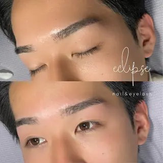 メンズ アイブロウ eclipse eyelashのマツエク・マツパデザイン