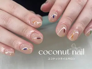 ネイル 神田 ココナッツのネイルデザイン