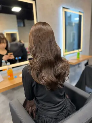 ロング カラー ヘアアレンジ レイヤー×透明感カラ ーHAYATOのヘアスタイル