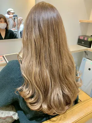 ロング カラー 縮毛矯正×艶カラー /中村勇太のヘアスタイル