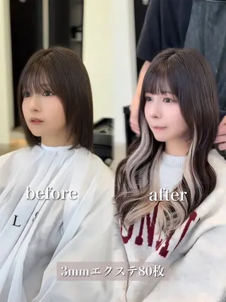 ロング カラー エクステの神様 ▫️原島ユウヤ▫️のヘアスタイル