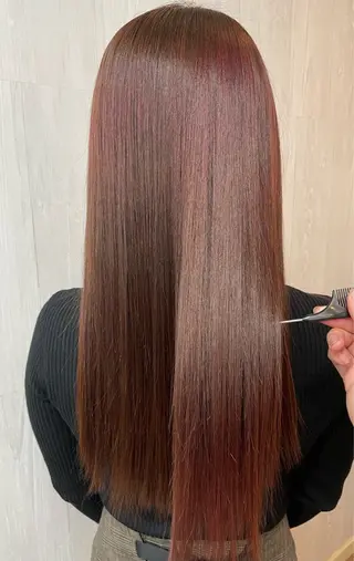 セミロング GLOSS♡ ヤマガミコウジのヘアスタイル