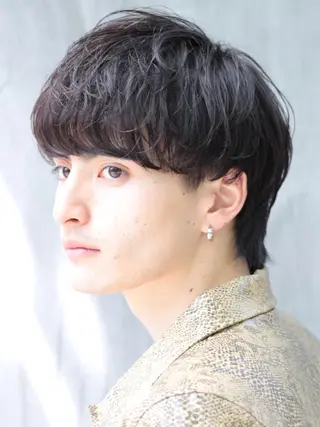 ショート カラー パーマ ヘアアレンジ メンズ スパイキー/フェザー /波巻き/かいとのヘアスタイル