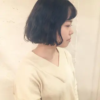 ショート ミディアム パーマ yuki hair所属・yuki watanabeのヘアスタイル