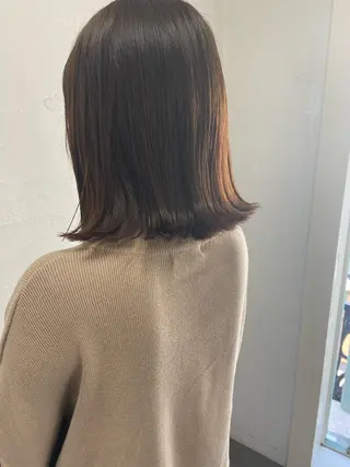 セミロング カラー ヘアアレンジ SALOWIN恵比寿所属・ヘッドスパで脳を 整える✨chacoのヘアスタイル