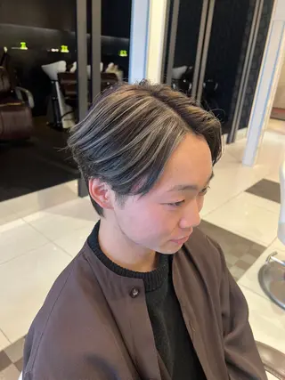 カラー メンズ 野口 竜矢のヘアスタイル