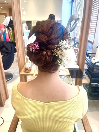 ヘアアレンジ 暖色カラー💖/ アレンジ🎀/YUIのヘアスタイル