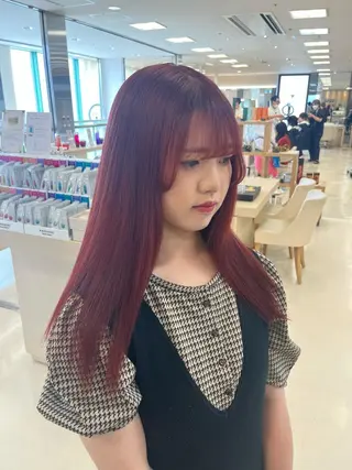 セミロング カラー 暖色専門美容師🎀 お客様満足度◎のヘアスタイル