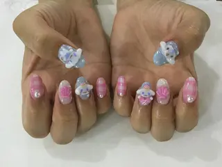 ネイル 💎🐰 saki. m 🐰💎のネイルデザイン