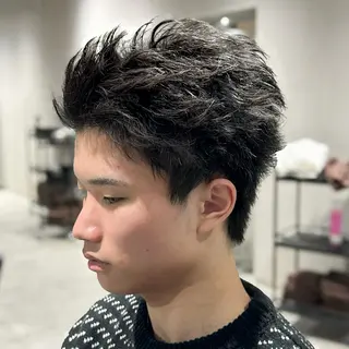 ショート パーマ メンズ フェザーパーマ職人 🪶ryosukeのヘアスタイル