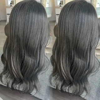 ロング カラー ORANGE 西中島 ：KUREA🎀のヘアスタイル