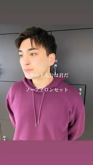 ショート カラー パーマ ヘアアレンジ メンズ 【池袋/スパイキー ショート】ⓝⓘⓜⓤのヘアスタイル