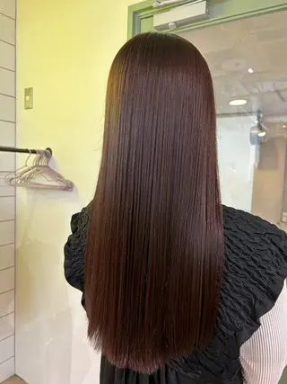 ロング カラー ベージュ/ダブルカラ ー/新潟駅/青柳萌果のヘアスタイル