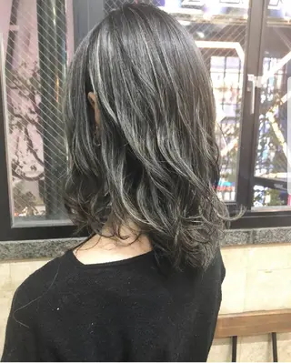 ミディアム カラー パーマ ヘアアレンジ メンズ キッズ ネイル マツエク・マツパ 🌸グレージュ/ ベージュ🌸yutaのヘアスタイル