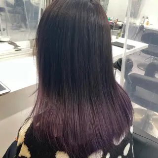 セミロング カラー *モデル募集🤍横浜 透明感カラー🫧のヘアスタイル