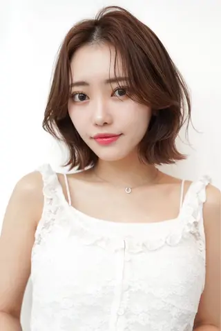 ミディアム カラー 渋谷/レイヤーボブ・ 透明感カラーしょうごのヘアスタイル