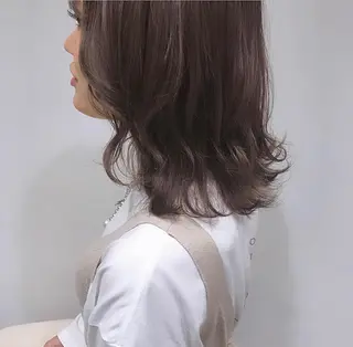 ミディアム 💎【髪質改善カラー 艶髪×縮毛矯正】💎のヘアスタイル