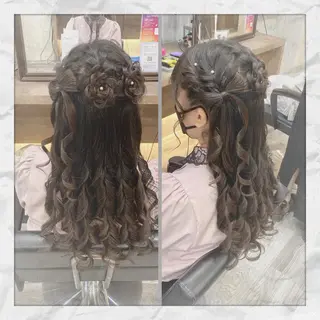 ロング ヘアアレンジ ヘアセット/着付け 𓇼 松本 夏美𓇼のヘアスタイル