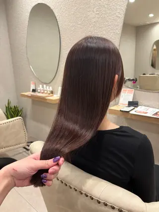 ロング 透明感カラー⭐️🌈 野村玲美のヘアスタイル