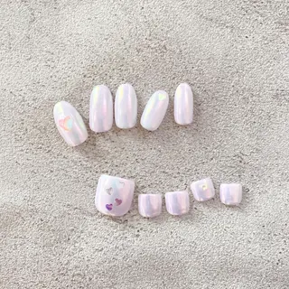 ネイル ゴテゴテ💙ワンホン リオナのネイルデザイン