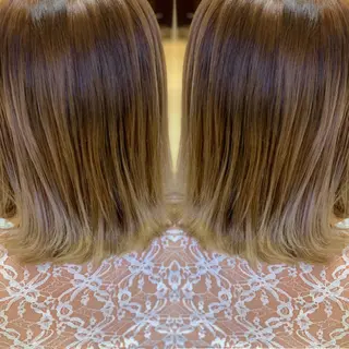 ミディアム カラー 🩵波巻き／ツイスパ HARU💎のヘアスタイル