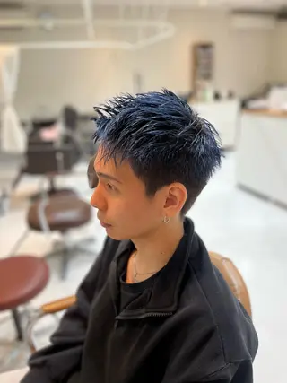 カラー メンズ 市川 知樹のヘアスタイル