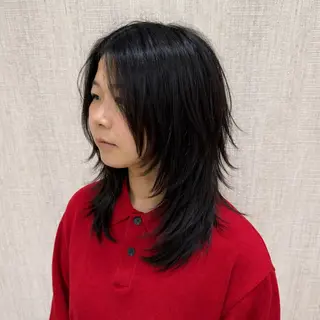 ミディアム 店長✨レイヤー✖️ 髪質改善✖️韓国ヘアのヘアスタイル