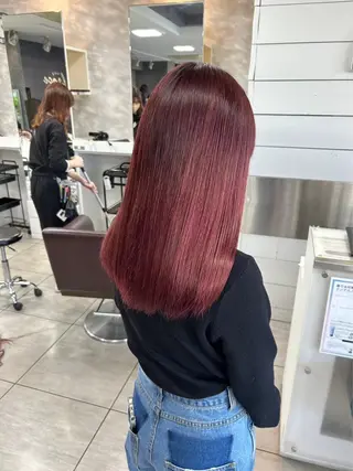 セミロング カラー 🎀艶カラー🎀 よしいあまねのヘアスタイル