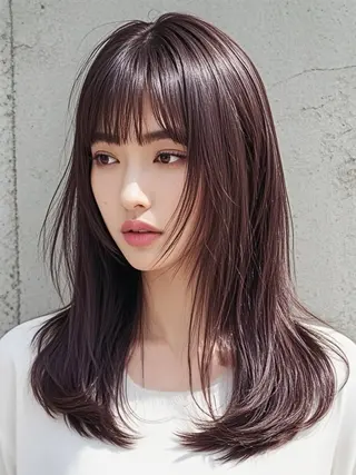 セミロング ウルフカット 811 大阪梅田 ウルフのヘアスタイル