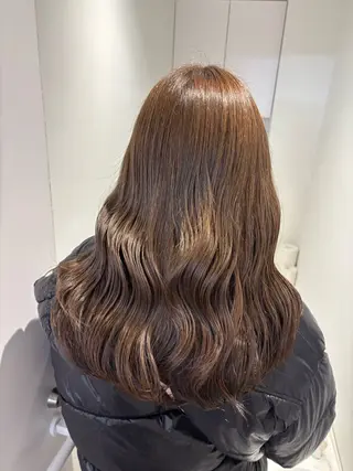 ロング リン🔔ボブ cut ベージュカラー🤎のヘアスタイル