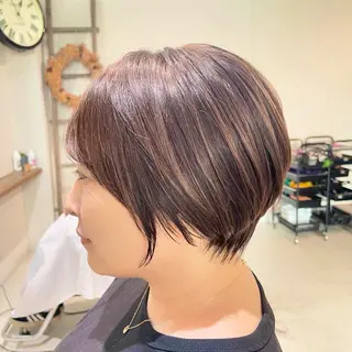 ショート カラー ⭐︎白髪のお悩み 解決します⭕️のヘアスタイル