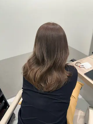 セミロング カラー 池袋/透明感カラー 🎀Yuri🎀のヘアスタイル