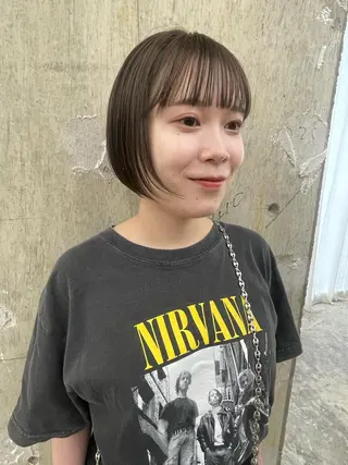 ショート カラー 垢抜けボブ/SAHO /OAK溝の口のヘアスタイル