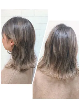 ミディアム PLUS  A所属・yoriko ♪のヘアスタイル