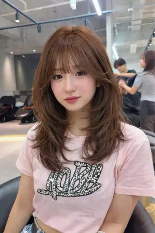 ミディアム カラー 【ブリーチなし】 吉村　清志のヘアスタイル