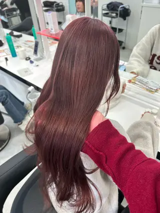 ロング カラー エフェクトブリーチ／ レイヤーカット／翔のヘアスタイル