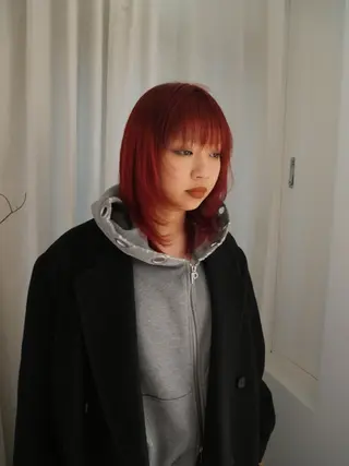 カラー カットモデル FILMSりくのヘアスタイル