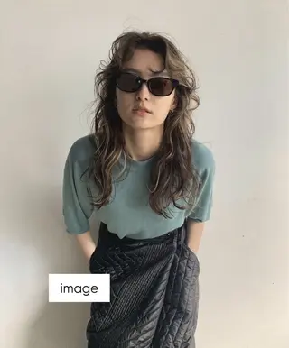 ロング パーマ AHNKISM所属・トレンド🌷 ボブ　パーマ🩰のヘアスタイル