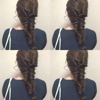 ロング ヘアアレンジ G LUX(ジールクス)所属・清水 まなのマツエク・マツパデザイン