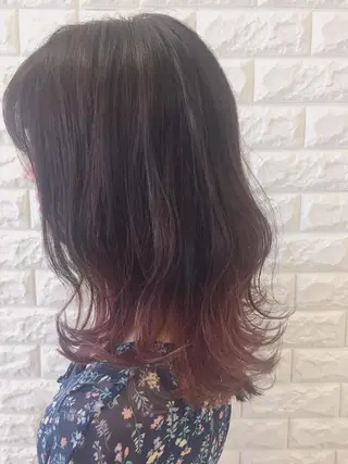 ロング カラー 似合わせ.ﾍｱｾｯﾄ 得意🌹井上美沙のヘアスタイル