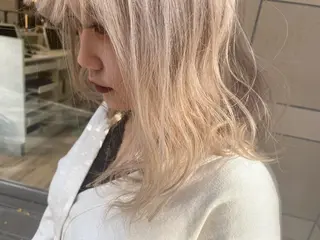 ロング メンズ縮毛矯正 ニュアンスパーマのヘアスタイル