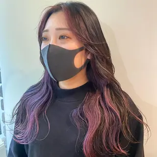 セミロング カラー パーマ ヘアアレンジ GIVET (ジヴェ)所属・撮影モデル募集 🦋soemikaのヘアスタイル