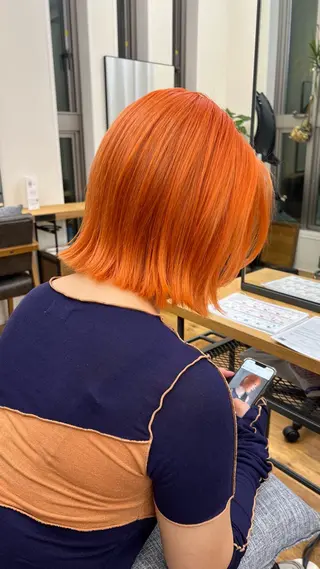 ショート belle   表参道　terrace所属・抜きっぱなしブロンド /ハイトーン/カナタのヘアスタイル